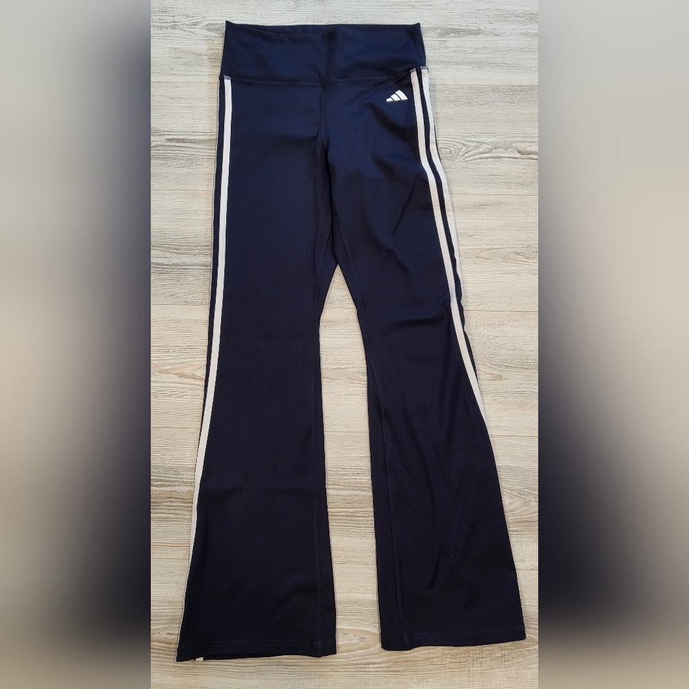 adidas Dark Blue Joggers with White Accents